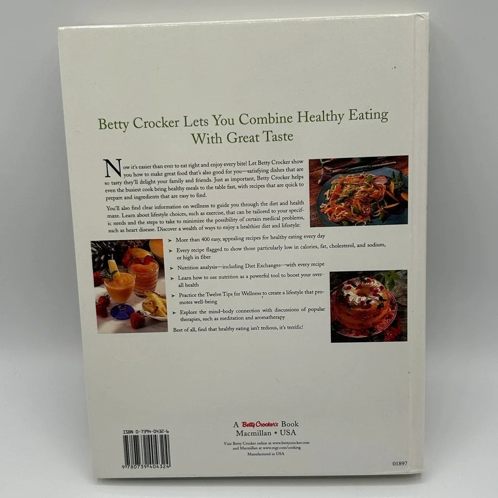 Betty Crockers Healthy New Choices Recipes Cookbook Hardcover 1998 Illustrated